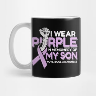 Purple In Memory Of My Son Overdose Mug